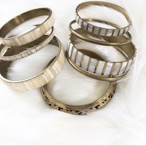 Set of bangle bracelets
